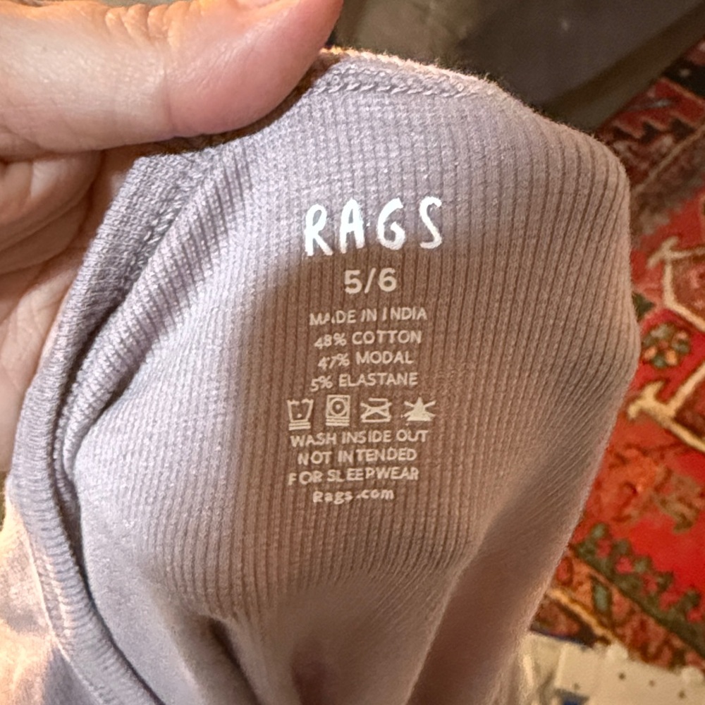 RAGS Kids' Gray Ribbed Top - Picture 2 of 5